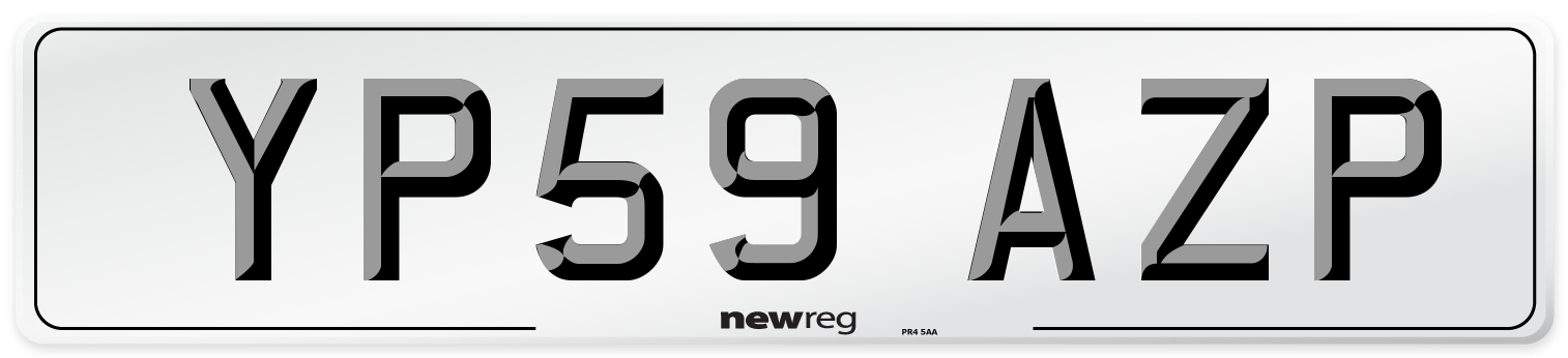 YP59 AZP Number Plate from New Reg